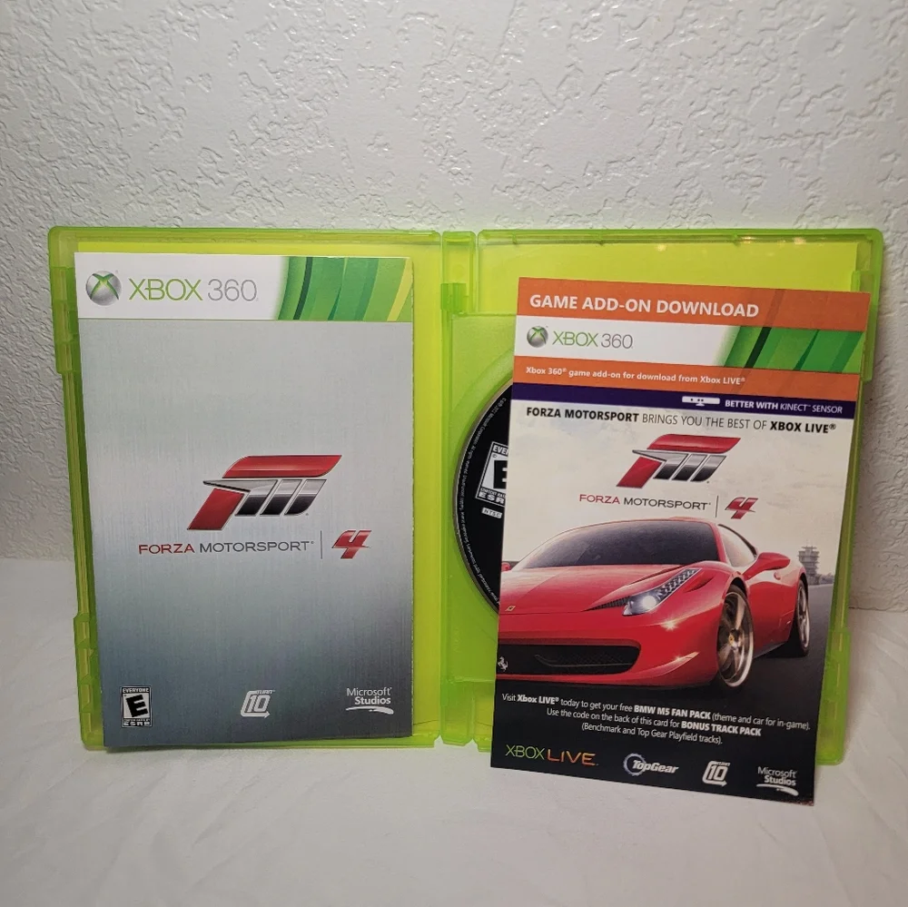 Forza Motorsport 4 Microsoft Xbox 360, 2011 With Manual Tested